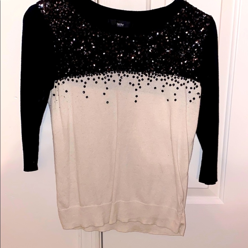 Mossimo black sequin sweater